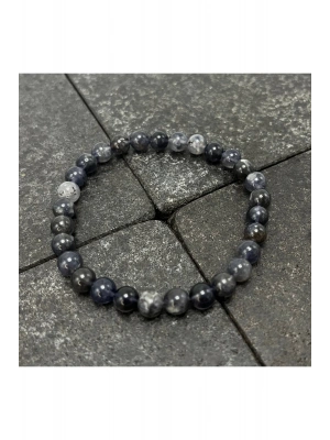 SERTİFİKALI İyolit 6mm Doğal Taş Bileklik