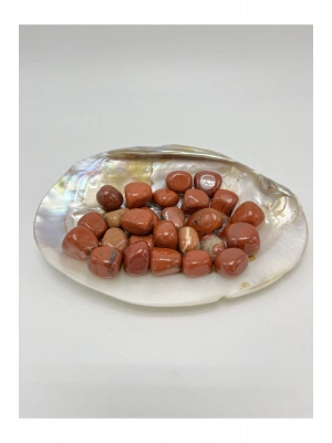 Sertifikalı Kırmızı Jasper Tımbıl Doğal Taş (1 Adet )