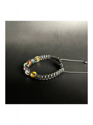 SERTİFİKALI KOÇ BURCU DOĞAL TAŞ DERİ BİLEKLİK K. KUVARS AMETİST AVENTURİN AKİK KAN TAŞI KAPLAN GÖZÜ