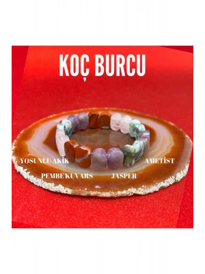 Sertifikalı Koç Burcu Doğal Taş Roleks Bileklik