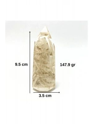Sertifikalı Kristal Kuvars Organit Piramit Doğal Taş