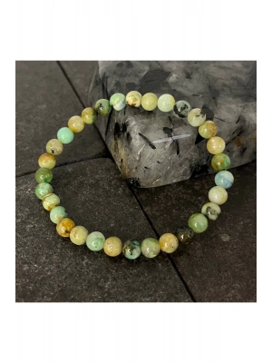 SERTİFİKALI Krizokol 6mm Doğal Taş Bileklik