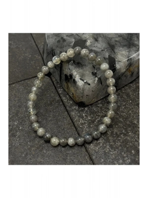 SERTİFİKALI Labrodorit 6mm Doğal Taş Bileklik