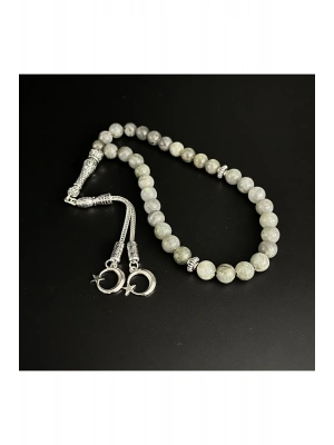 Sertifikalı Labrodorit 8mm 33lük Doğal Taş Tesbih