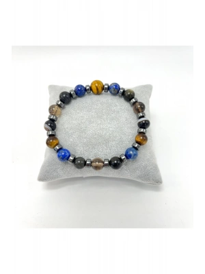 Sertifikalı Öğrenci Başarı Doğal Taş Bileklik Misinalı