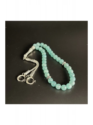 Sertifikalı Premium Kalite Amazonit 8mm 33lük Doğal Taş Tesbih