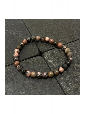 SERTİFİKALI Rodanit 6mm Doğal Taş Bileklik