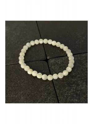 SERTİFİKALI Sedef 6mm Doğal Taş Bileklik