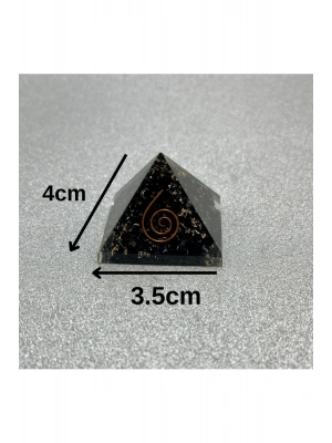 Sertifikalı Shungite Orgonit Piramit 4x3.5 Cm 35 gr