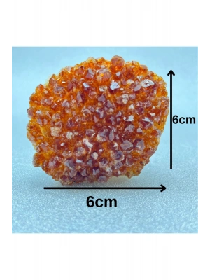 Sertifikalı Sitrin Doğal Taş Ham Kaya Parça 384 gr