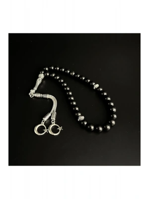 Shungite 8mm 33lük Doğal Taş Tesbih