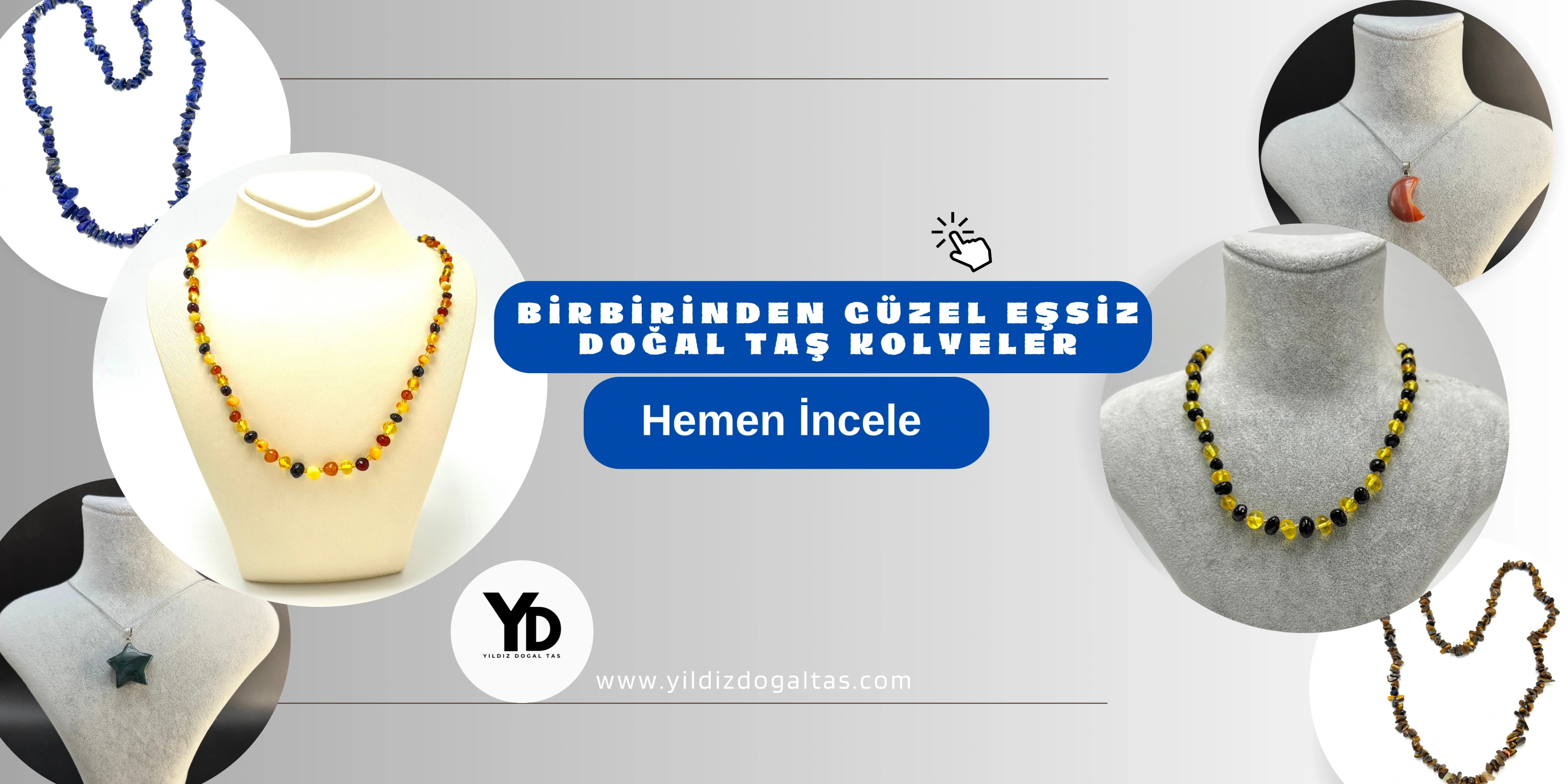 Doğal Taş Kolyeler