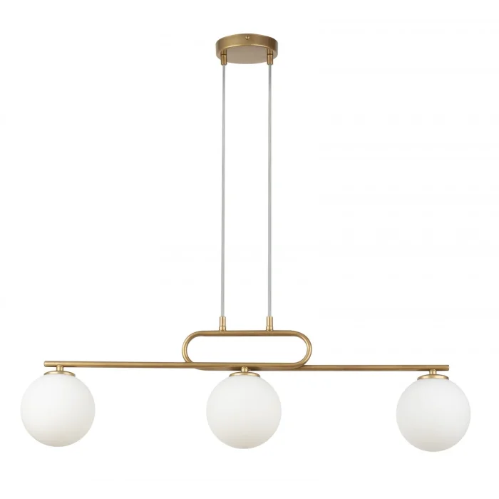 Üçlü Camlı Yemek Masası Avize