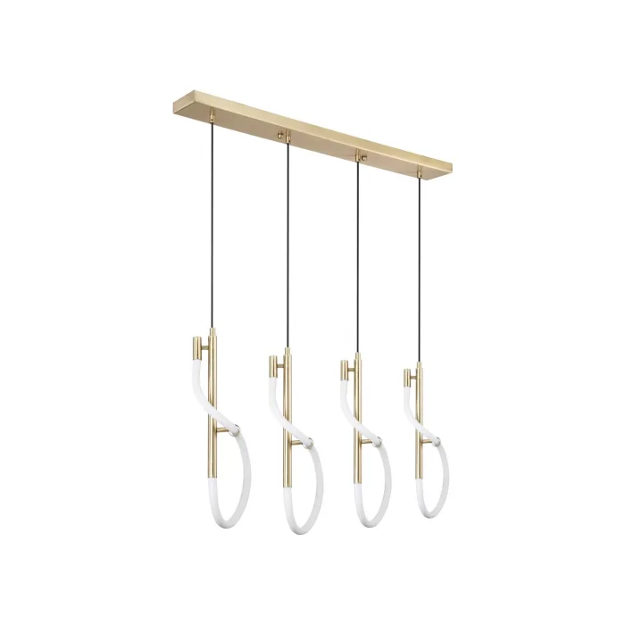 Dörtlü Sıralı Ledli Avize