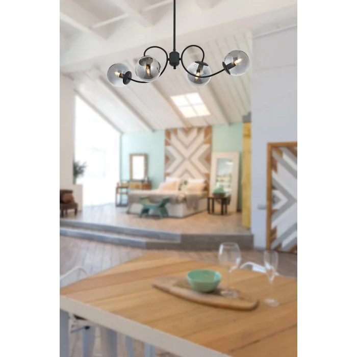 Maral 4lü Antrasit Avize