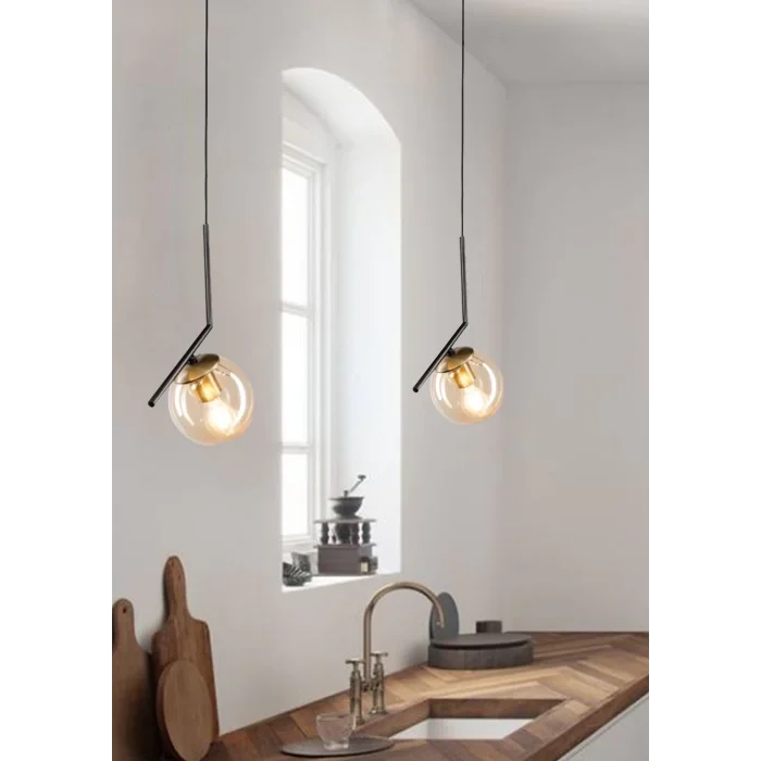 Nota Tekli Avize Siyah