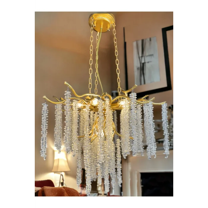 Luxury Gold - Altın Kaplama Serip Avize - Salon / Oturma Odası - Yatak Odası - Hotel ve Showroom