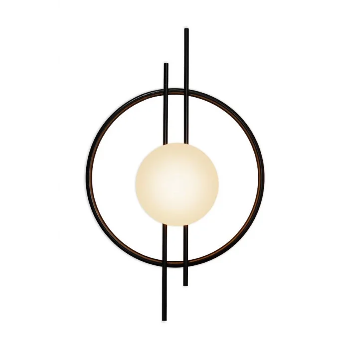 Glop Camlı Modern Ampüllü Aplik