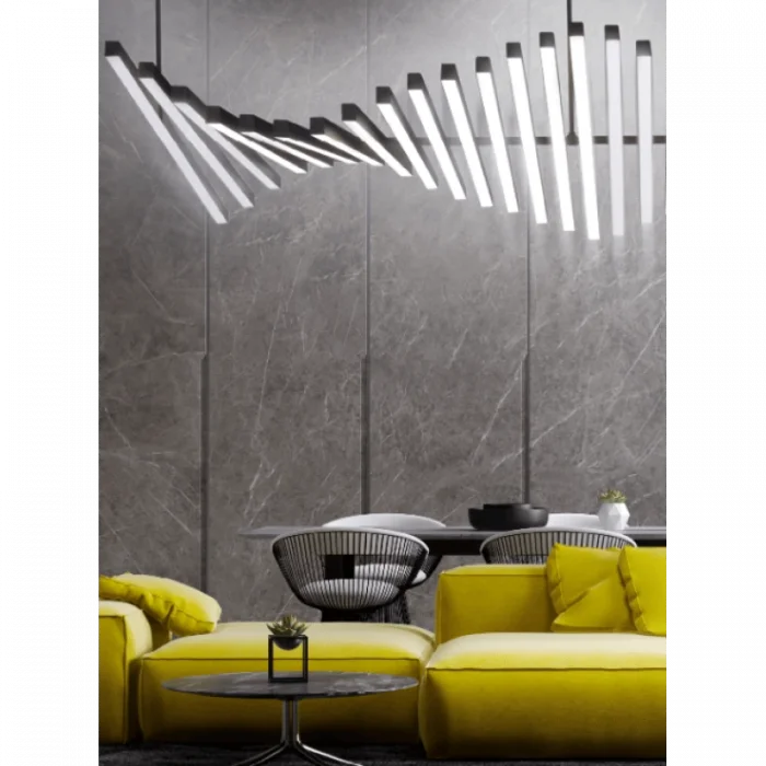 Lüks Modern Ledli Piyano Avize Günışığı