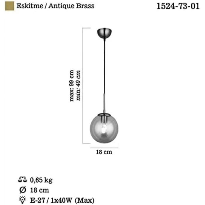 Polino Tekli Eskitme Avize