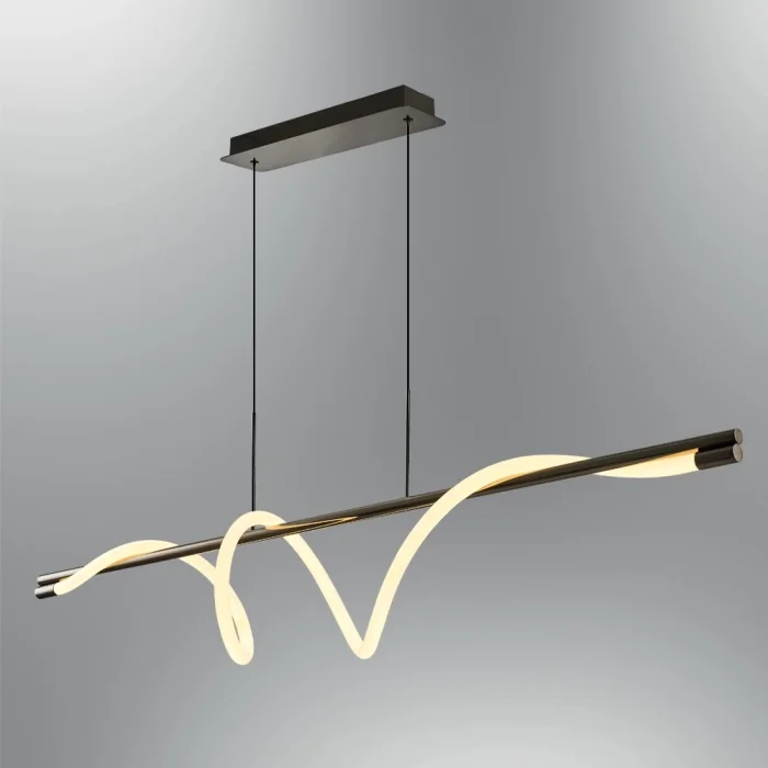 Ledli Yumuşak Boru Yemek Masası Avizesi