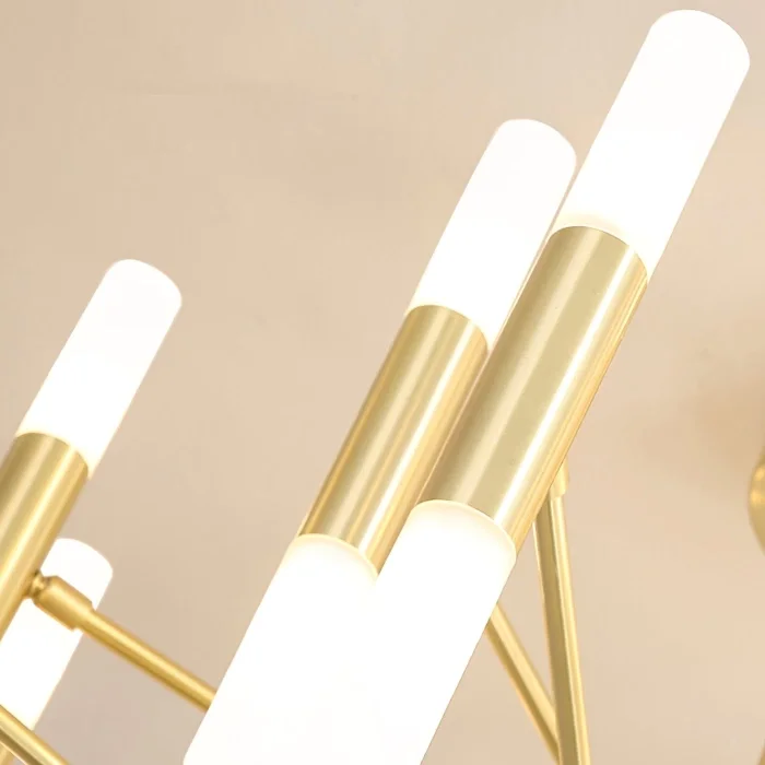 Ledli Plafonyer Modern Aydınlatma Gold Sarkıt Ledli Salon Avize