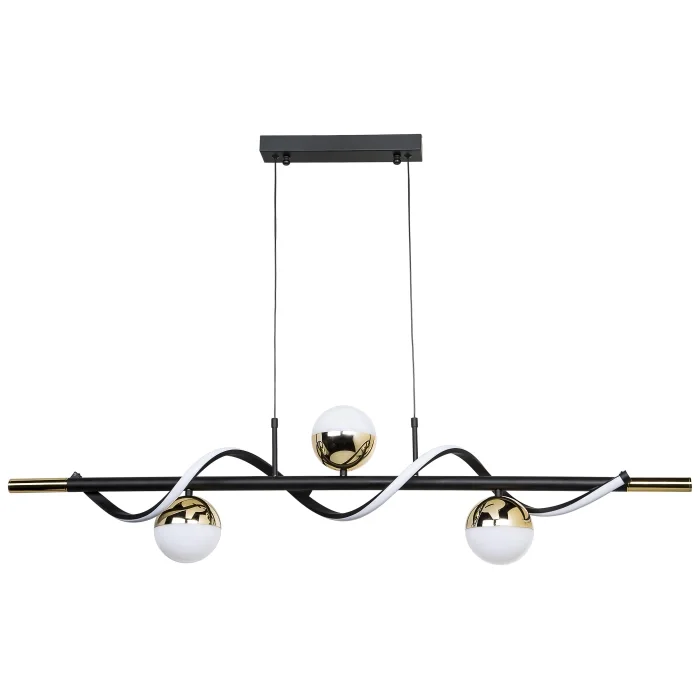 Rose Gold Led Camlı Modern Avize