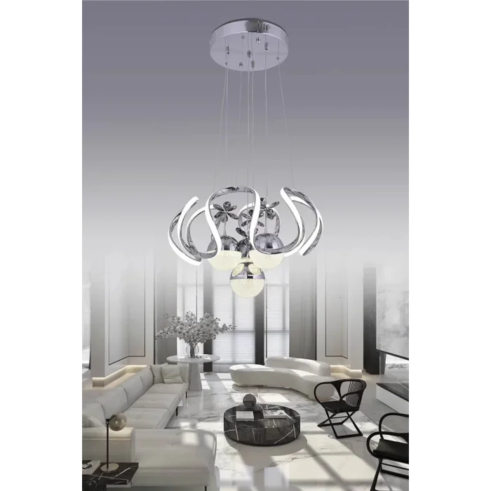 Ahtapot Gold/Gümüş Luxury 4 Toplu Modern Avize