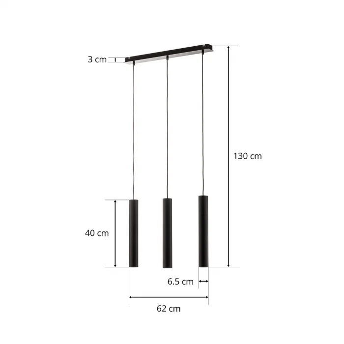 Archio Üçlü Ledli Sıralı Sarkıt Avize