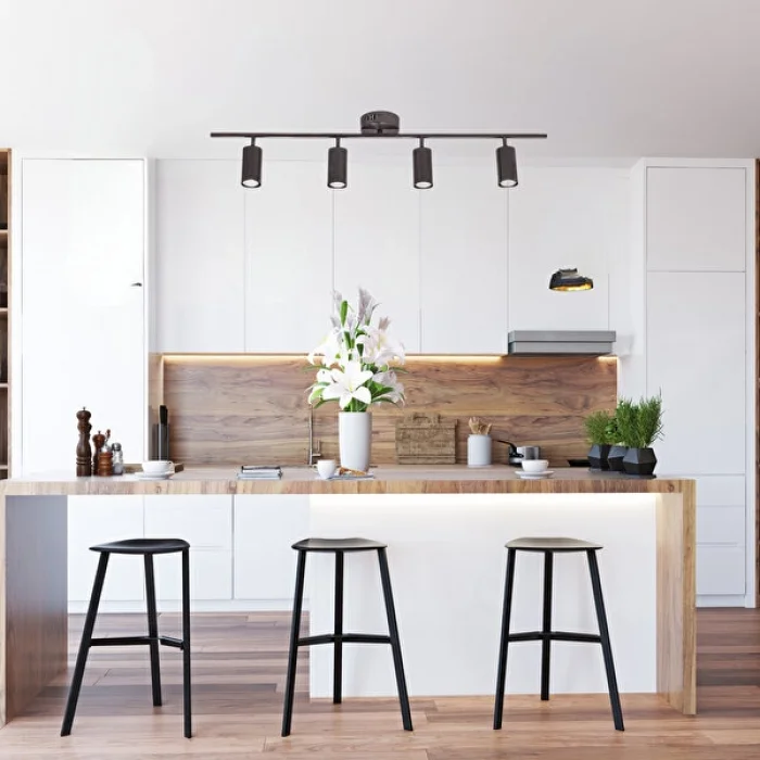 Bann Plafonyer Lamba Siyah 100 Cm 20 Watt