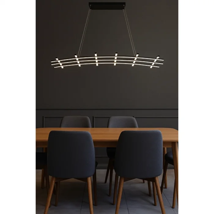 Soop Izgara Led Avize Sarkıt Avize 120x40 Cm 108 Watt