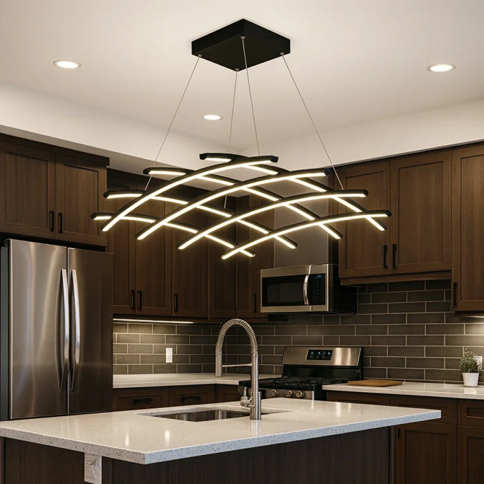 Cazy Led Avize Sarkıt Aether 70*70 Cm 100 Watt