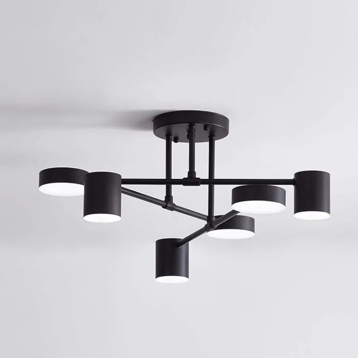 Eaos Siyah Ledli Plafonyer Avize