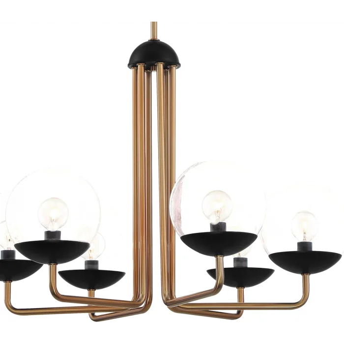 Outer 6lü Bronz Sarkıt Avize