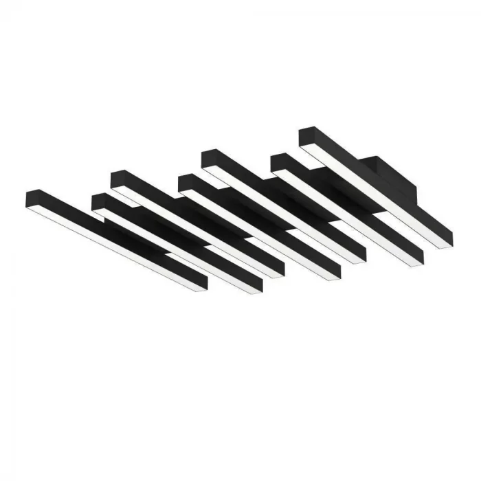 Ego 7li Siyah LED Kumandalı Tavan Avize