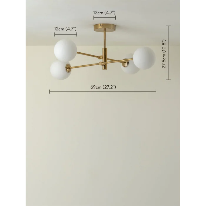 Else 4lü Eskitme Sarkıt Avize