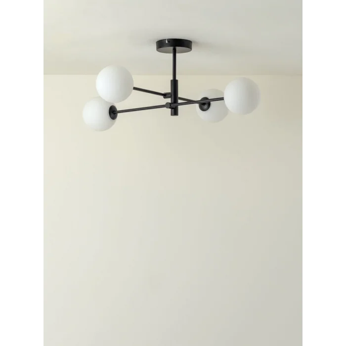 Else 4lü Siyah Sarkıt Avize