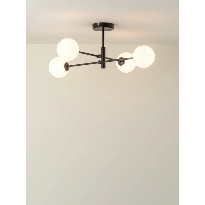 Else 4lü Siyah Sarkıt Avize