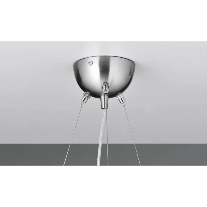 Güney 20lik Glop Cam Kareli Tekli Krom Renkli Sarkıt Avize