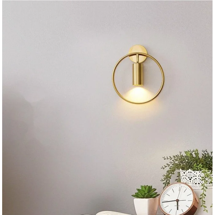 Geometrik Led Altın Aplik