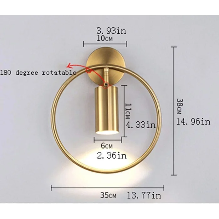 Geometrik Led Siyah Aplik