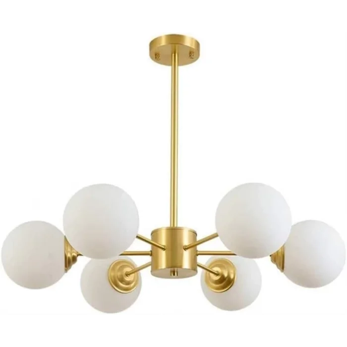 Subox Altın 6li Sarkıt Avize