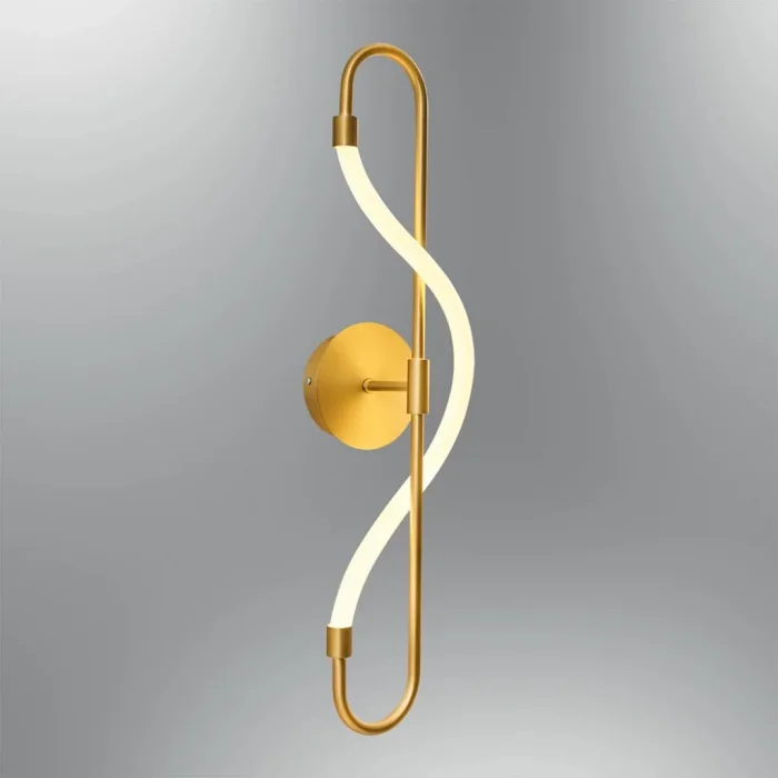 Gold Renkli Yumuşak Boru Ledli Aplik