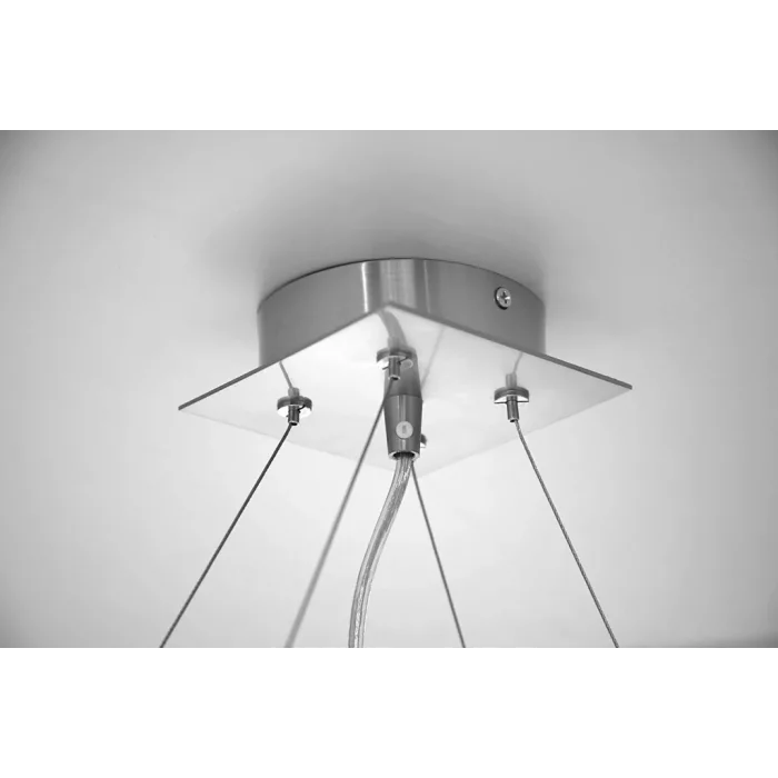 Güney 20lik Glop Cam Üçlü Sıralı Krom Renkli Camlı Sarkıt Avize