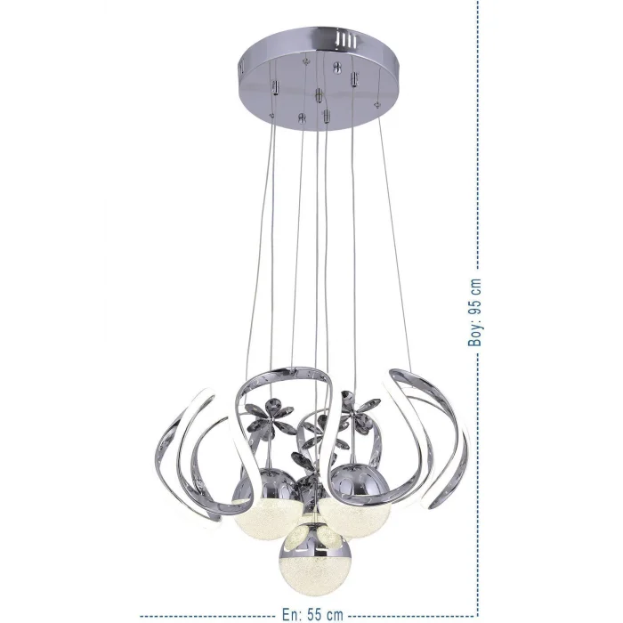 Heracles 3 Renk ( Sarı Beyaz ve Gün Işığı ) Krom Kumandalı