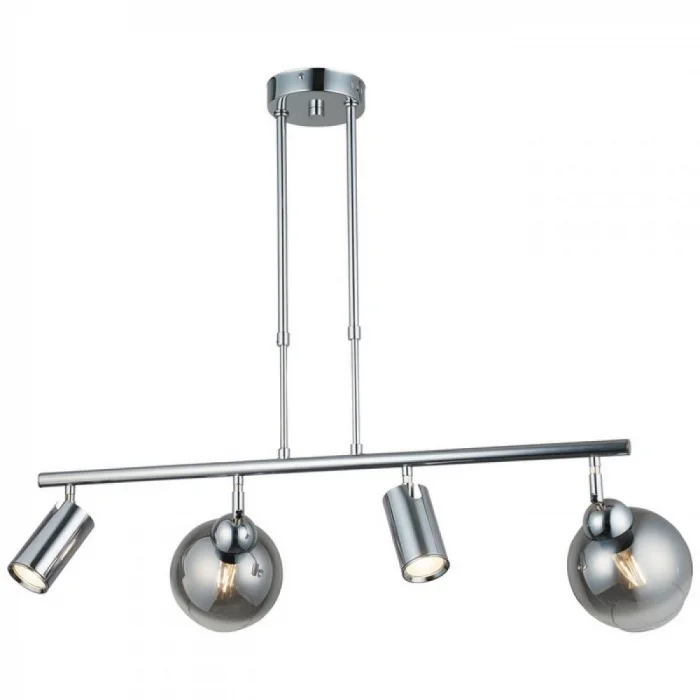 Kero 2+2 Antık Krom Sıralı Avize