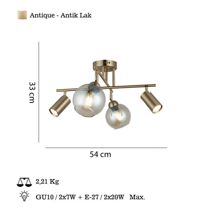 Kero 2+2 Antık Lak Plafonyer