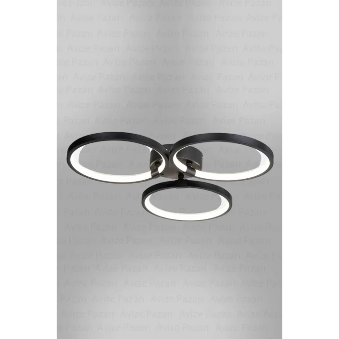 Konda 3lü Led Avize, Salon Avize, Oturma Odası Avize