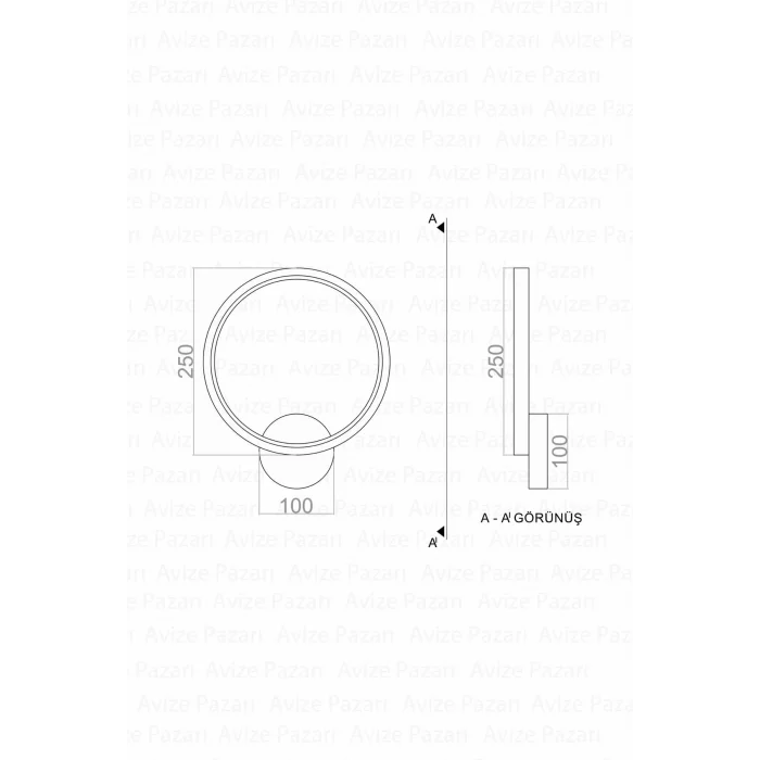 Konda Led Duvar Aplik ve Lidli Aplik