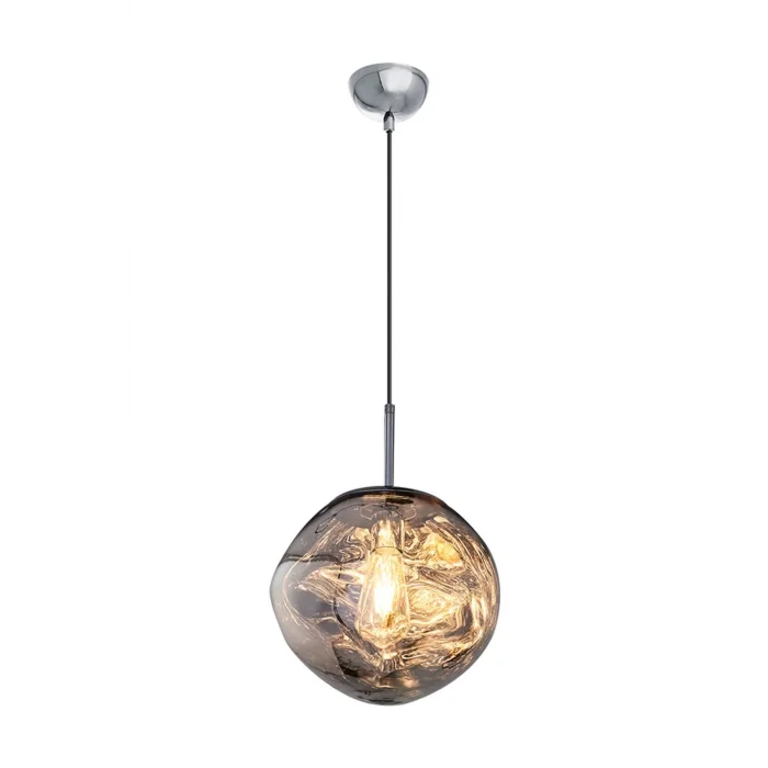 Camlı Sarkıt Avize ve Rose Krom Renkli Avize